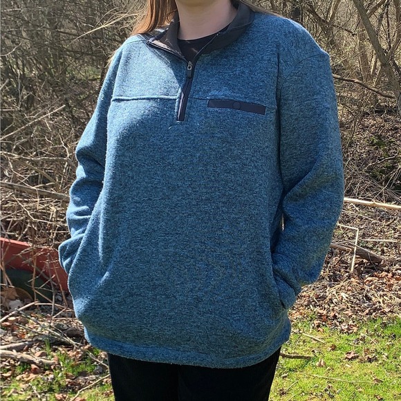 Eddie Bauer Half Zip Sweater Size L - Picture 1 of 5